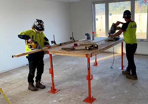 Create a Sturdy Temporary Work Table with Proguards by BuilderGear in Ontario, Canada